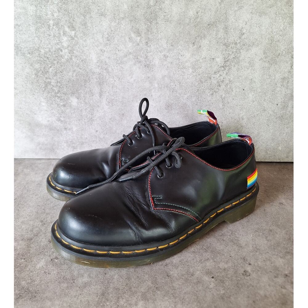 Dr. Martens 1461 for pride smooth leather oxford shoes mens 10 womens 11 rainbow